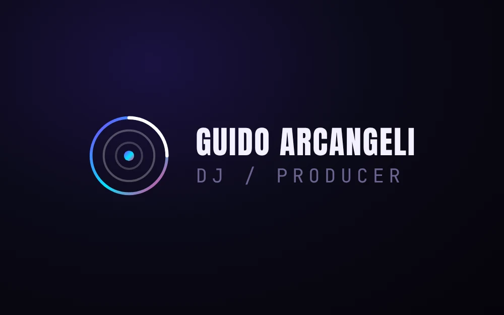 Logo Guido Arcangeli DJ / Producer — sito realizzato da Danova Tech