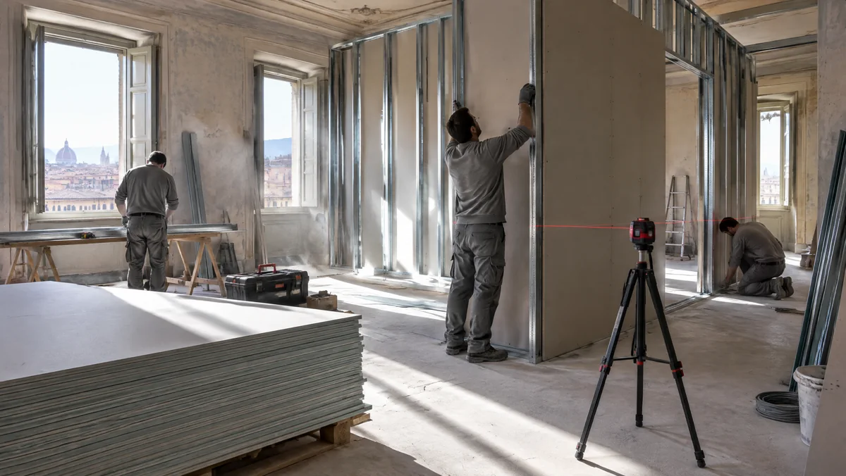 Cartongesso e nuove distribuzioni