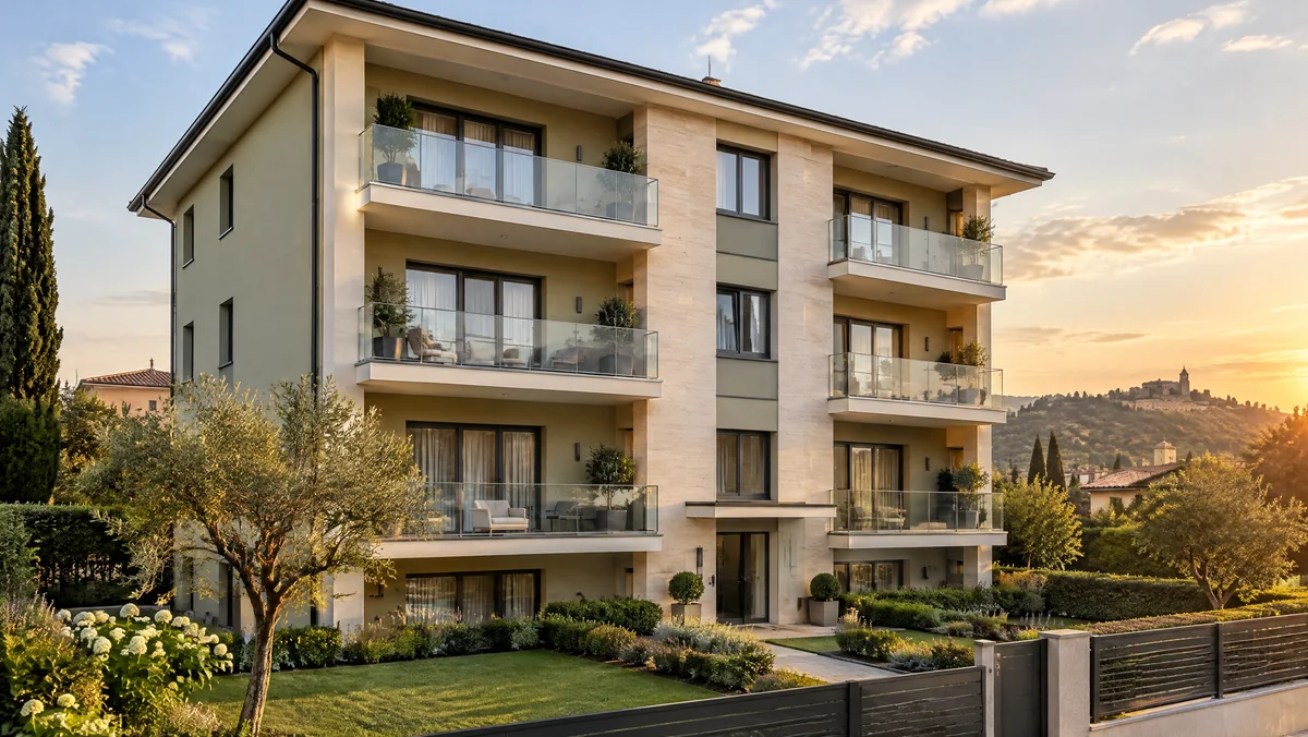 Dopo: Facciata di condominio