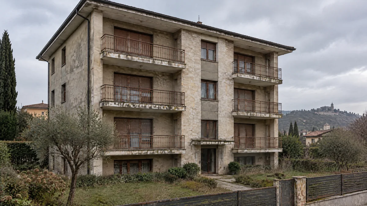 Prima: Facciata di condominio